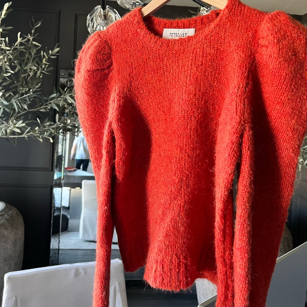 Derek Lam 10 Crosby Locken Puff Sleeve Sweater Size S